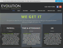 Tablet Screenshot of evolutionpayrollservices.com